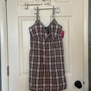 Plaid sleep dress